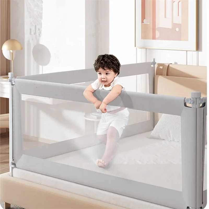 Riel protector de seguridad para cama de niños, cuna abatible hacia abajo, riel protector de cama para niños pequeños