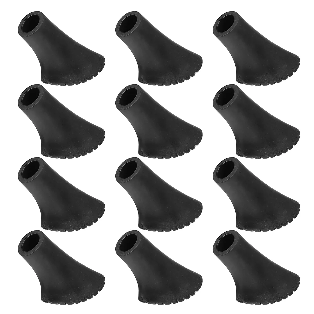 

30 Pcs Trekking Pole Cover Crutches Pads Cane Foot Covers Non-slip Mat Tip Set Tips Replacement Walking Stick Pvc