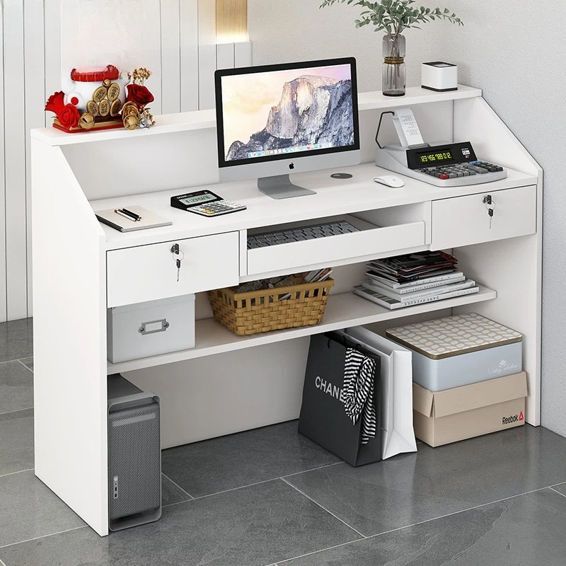 

Checkout page Counter Clothing store Shop Small simple bar Simple modern beauty salon Front desk Reception desk