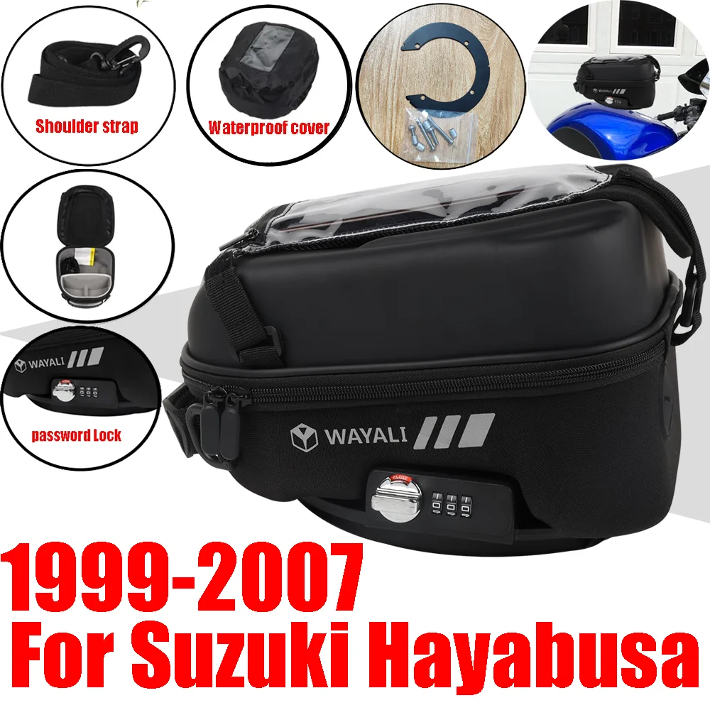 Tank Bag Luggage Tanklock Storage Bags Phone Bag For SUZUKI HAYABUSA GSXR GSX 1300 R 1300R R1300 GSX1300R GSXR1300 Accessories