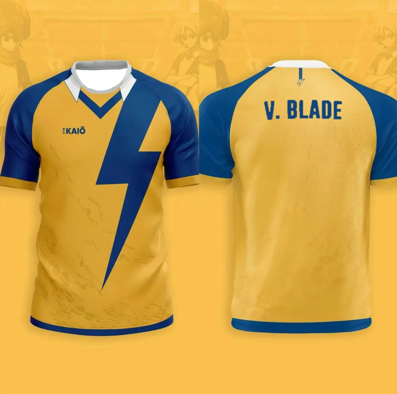 V.blade أنيمي تيز Inazuma أحد عشر جيرسي 2025 جديد الرجال ثلاثية الأبعاد كايو طباعة كرة القدم تي شيرت الصيف النساء الرياضة تيز Y2k كرة القدم القمم