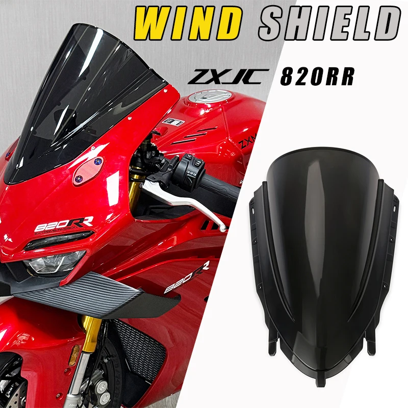 For ZXMOTO ZHANGXUE 820RR 820 RR Motorcycle Heighten Racing Front Fairing Windshield Wind Deflector High Aerodynamic Windscreen