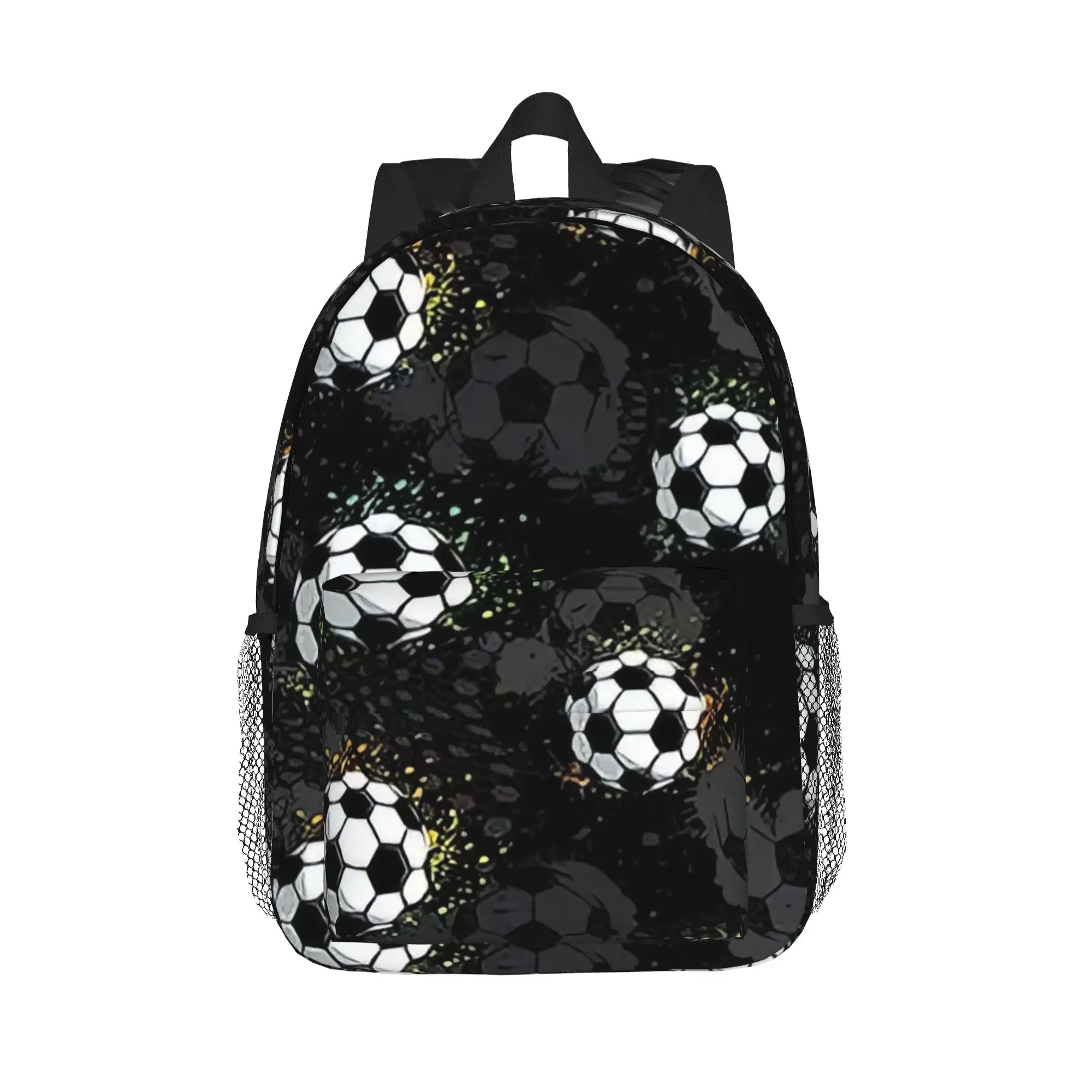 Football Graffiti Pattern Backpack Hot Sale Daypack Large Capacity Boys Girls BookBag Shoulder Bags for Men Women School Bag