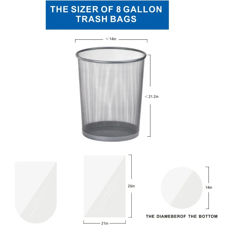 

JASINCESS 30л мешок для мусора небольшой мешок для хранения мусорного бака подходит для дома, офиса и кухни