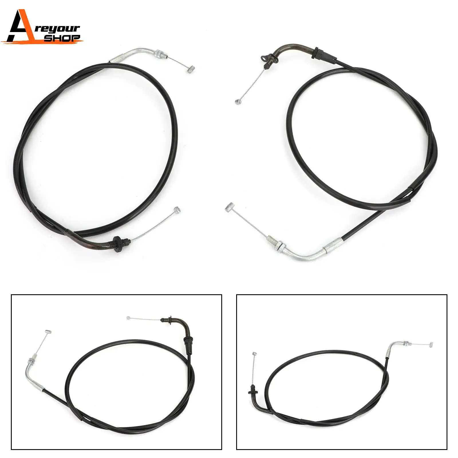 Areyourshop For Yamaha V-Star 1100 XVS1100 1999-2011 Throttle Cable 5PB-26311-10 Motorcycle Steel Wire Drag Star Classic