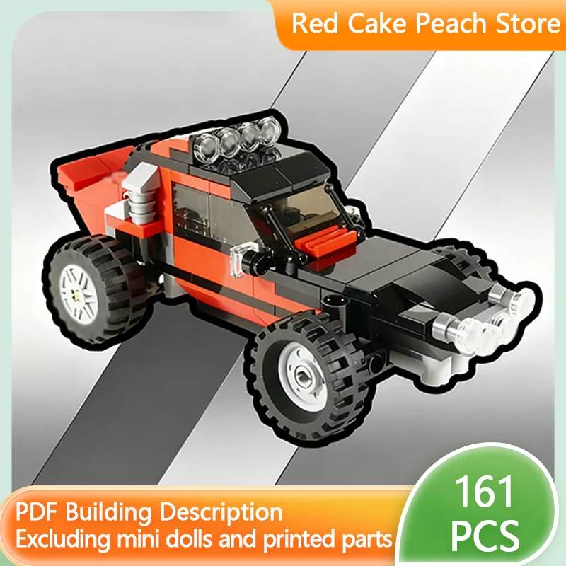 

Модель скоростного гоночного автомобиля MOC, строительные кирпичи, классический внедорожник, модульная технология, детские праздничные подарки, сборка игрушек, костюм