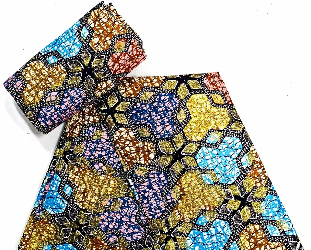 

Нигерийский настоящий голландский воск, высококачественная ткань Анкара, африканский настоящий воск с камнями, 6 ярдов, шитье женской одежды