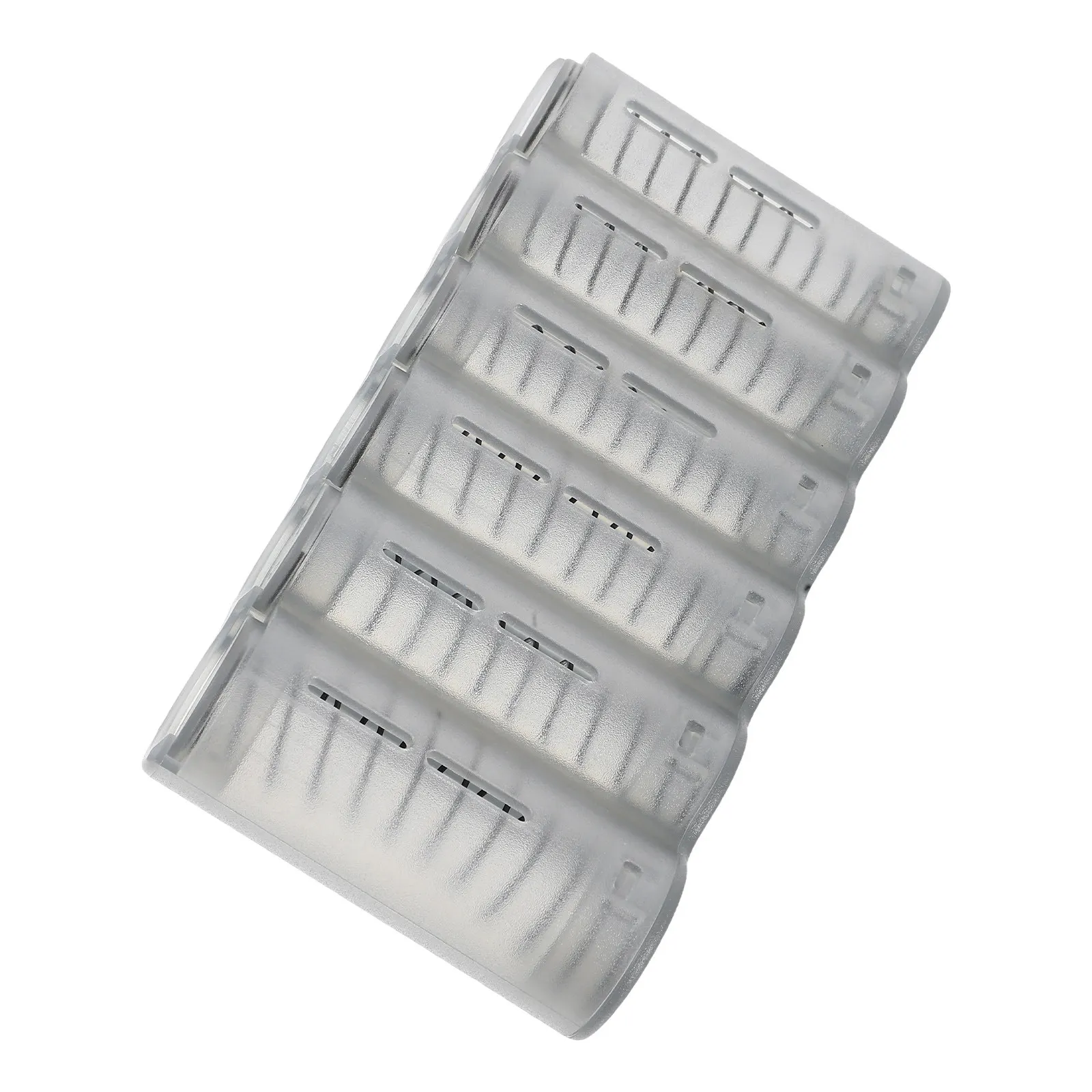 Plastic Coin Holder 6-Slot Compact Organizer Portable Coin Storage Dispenser Case for Travel Coins Container
