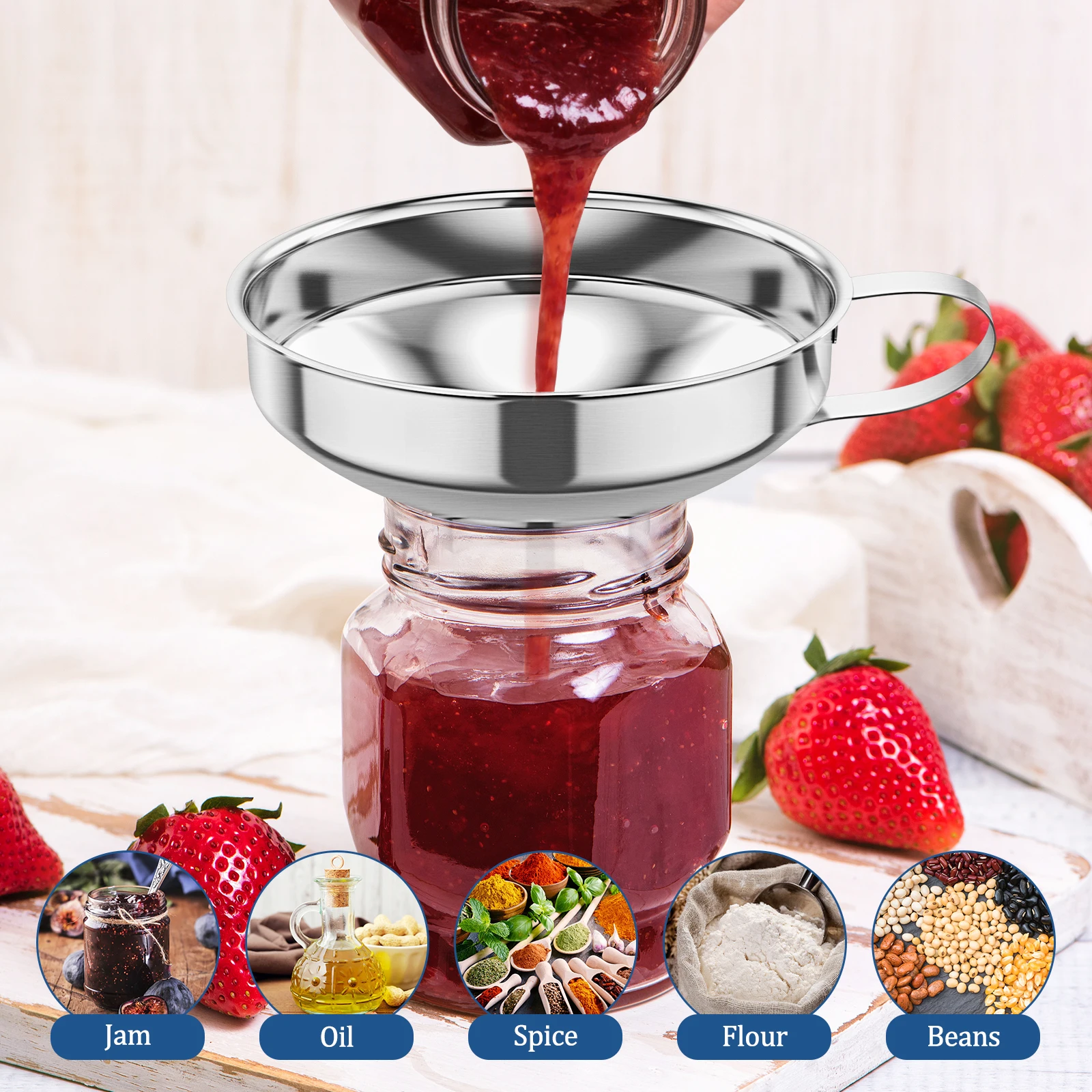 3-delige conserven trechter me - Mason Jar Wide Mouth recensie en prijs