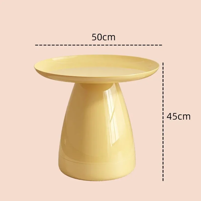 Petites Tables Basses Rondes et Colorées en Plastique, Mobilier de Maison, Style Nordique, Esthétique