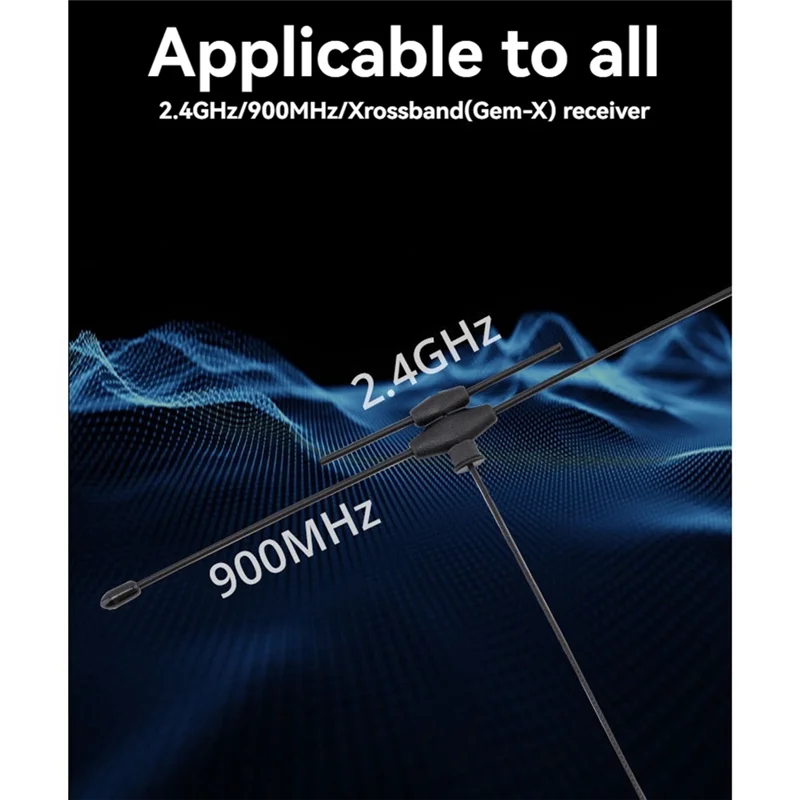 Двухдиапазонная Т-антенна 2,4 ГГц/Sub-G 900 МГц IPEX1 Разъем для приемника 2,4 ГГц/900 МГц/Xrossband (Gem-X)