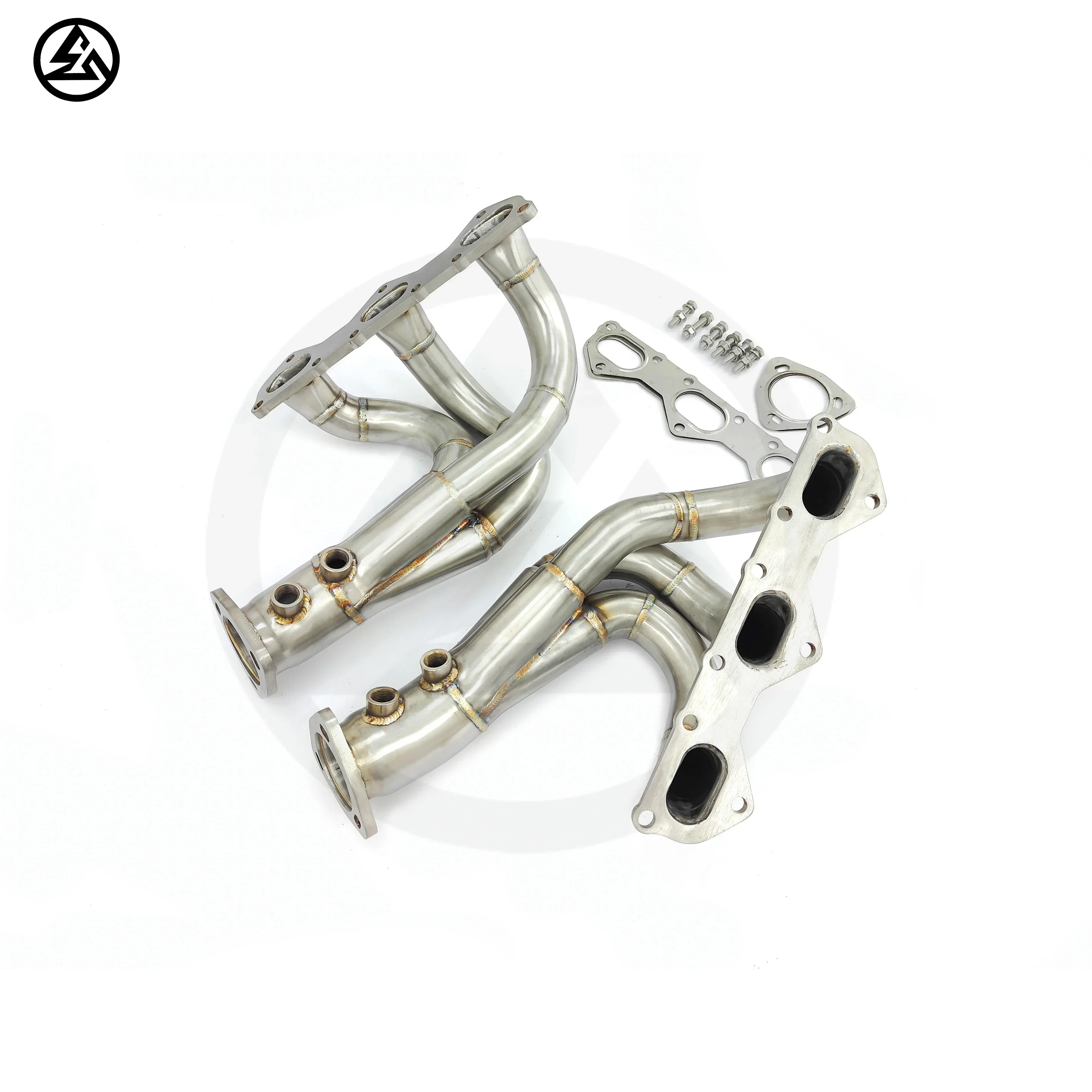 Fast Shipping CSZ Exhaust Racing Mainifolds for Porsche 718 Cayman GT4 4.0L 2018-2022 Sport Headers Brushed