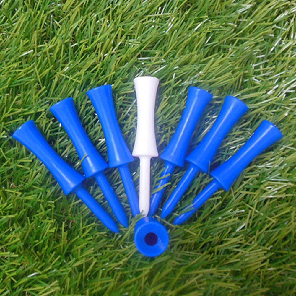 

100pcs 70Mm Castle Golf Tees Plastic Mat Tees Rubber For Indoor Outdoor Practice Driving Range Accessories (Random