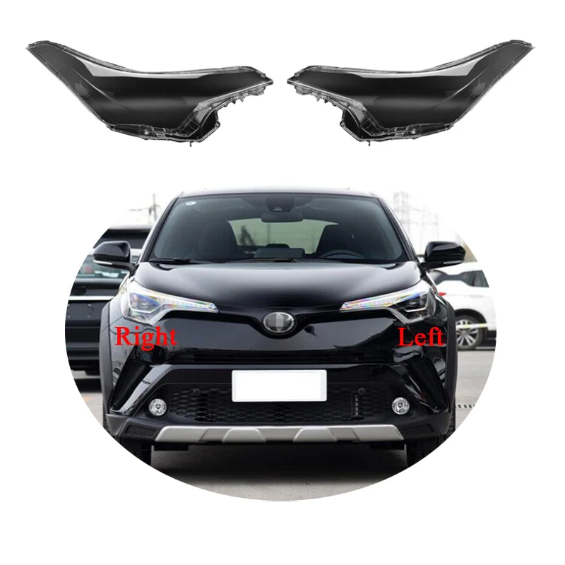 Auto Light Caps For Toyota C-HR 2018 2019 2020 Car Headlight Cover Transparent Lampshade Lamp Case Glass Lens Shell