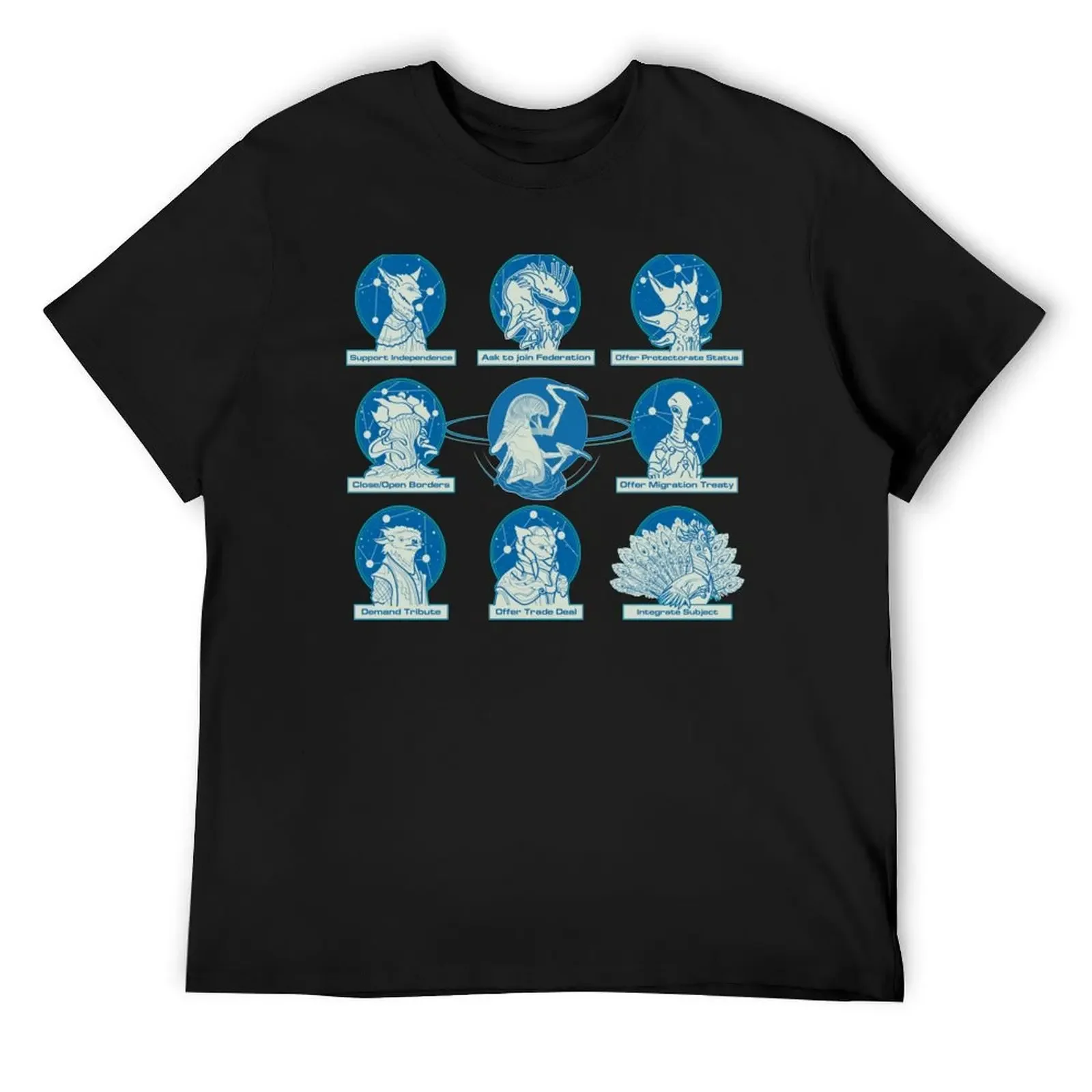 

Stellaris Leviathan and other species. T-Shirt