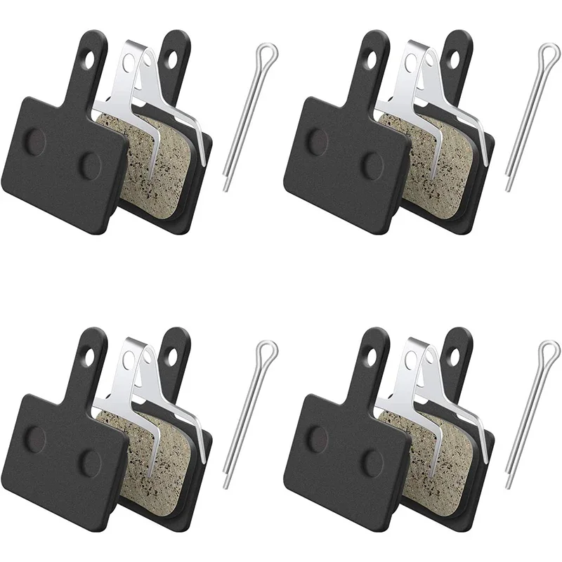 4 Pairs MTB Bicycle Resin Disc Brake Pads For Shimano B01S M525 M515 T615 T675 M505 M495 M486 M485 M475 M465 M447 M446 M445 M416