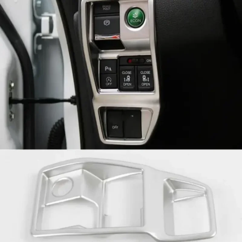 ABS Chrome Headlight Switch Frame Cover Trim For Honda ELYSION 2016-2019