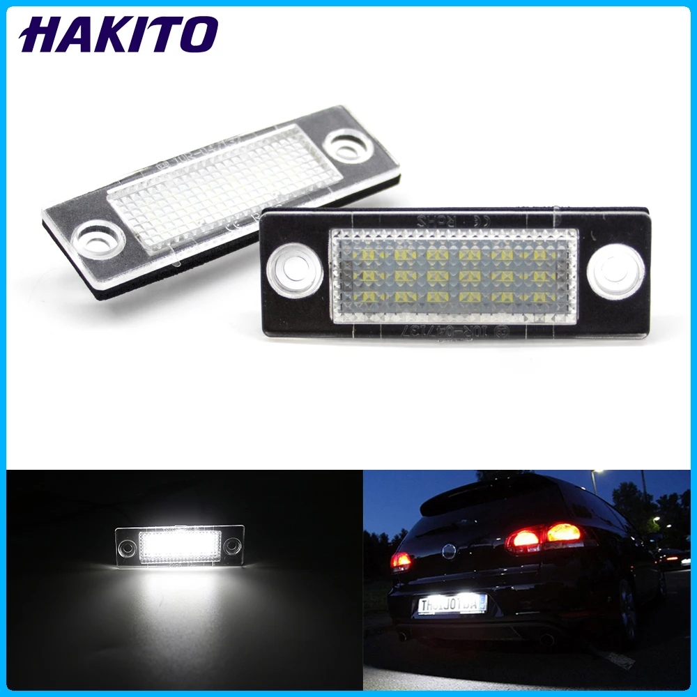 2 sztuki LED numer oświetlenie tablicy rejestracyjnej 3 b5998026 dla VW Passat B5.5 B6 Caddy MK3 Transporter golfowy Skoda T5 T6 Touran Jetta MK3/MK5