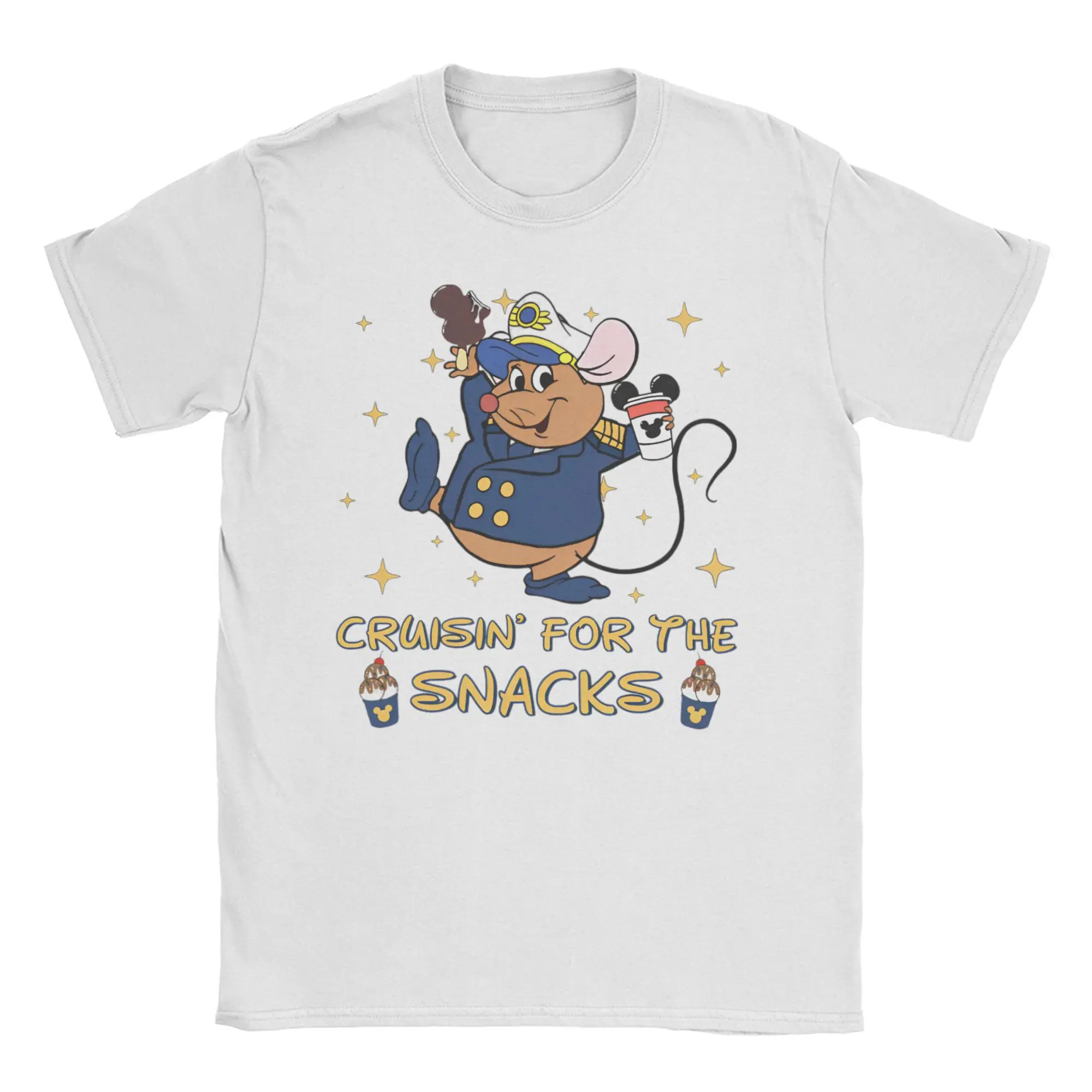 

Gus Gus the Snack Tour T Shirts Men Women's Pure Cotton Novelty T-Shirt Round Neck Cartoon Tee Shirt Short Sleeve Clothing Adult