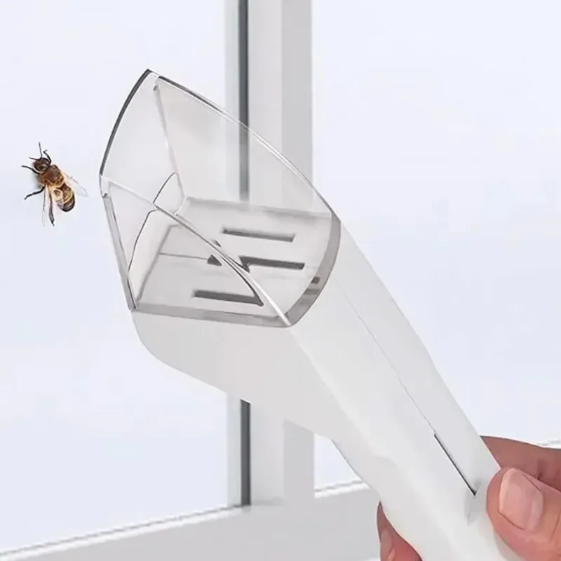 Eco Push Type Insect Catcher Contactless Bug Clip Safe Capture Tool No Kill Pest Collector for Home Garden Outdoor Exploration
