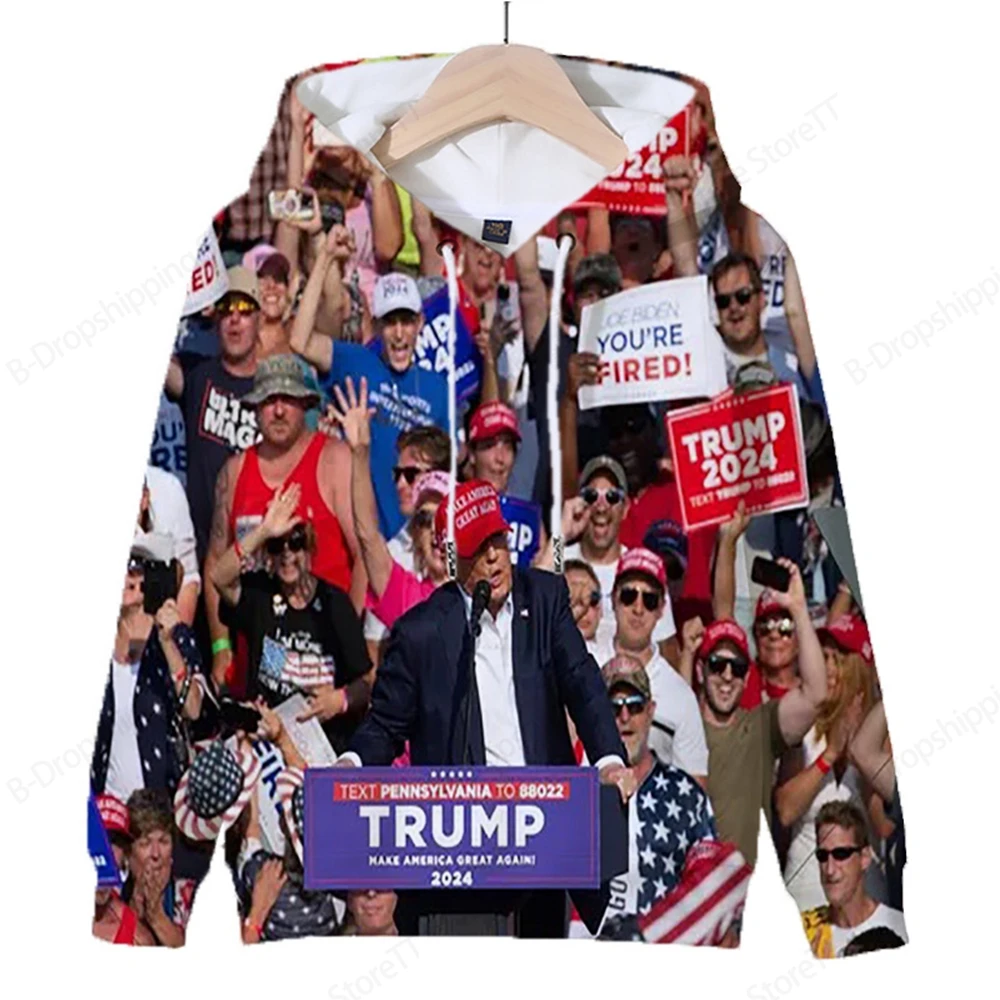 Men\'s Hoodies Donald Trump 3d Print Hoodie Men Women Fashion Graphic Hoodies Sweatshirt Boy Coat Women Sweats Usa Sudadera