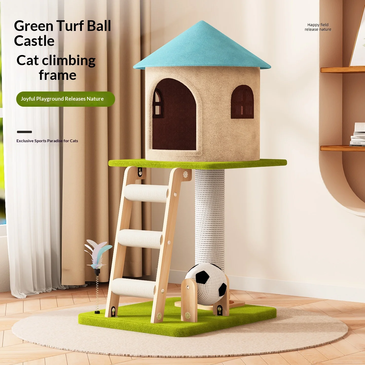 

Best Seller Creative Multi-Level Cat Tree with Cat Bed & House, Sisal Scratching Post, Hammock & Space Capsule for Indoor Cats