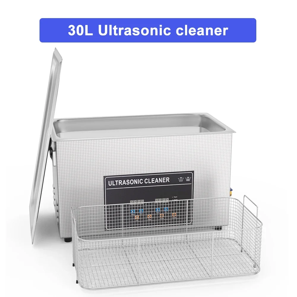 for Car Engine Lab Industrial Ultrasound Cleanig Machine Heater Degas Semiwave 30L Ultrasonic Cleaners 600W 900W Ultrasonic Bath