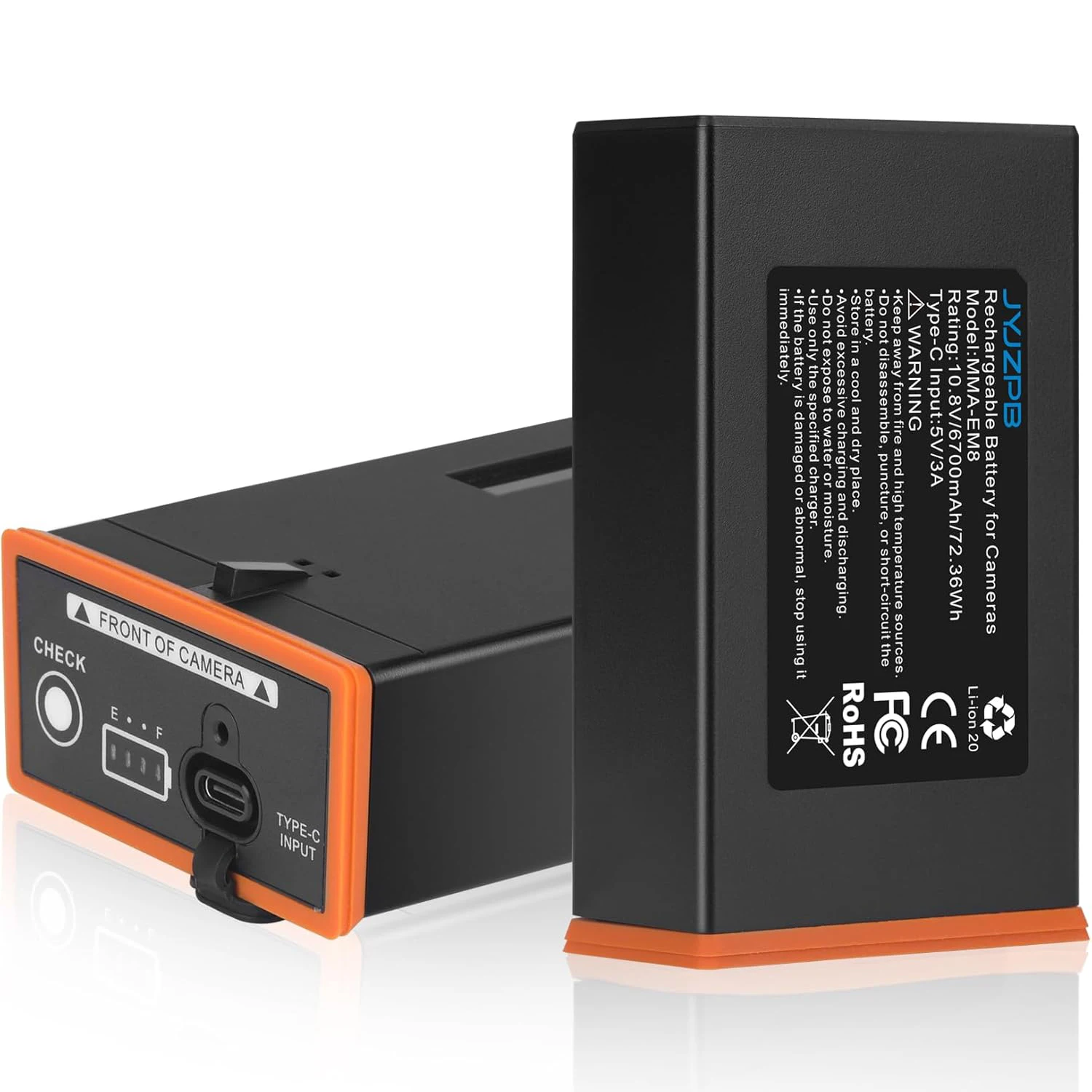 

2Pack Power Mag Battery Pack for Moultrie Edge Replacement Battery,Rechargeable Lithium Battery,USB-C&Solar Panel Charging 6.7Ah