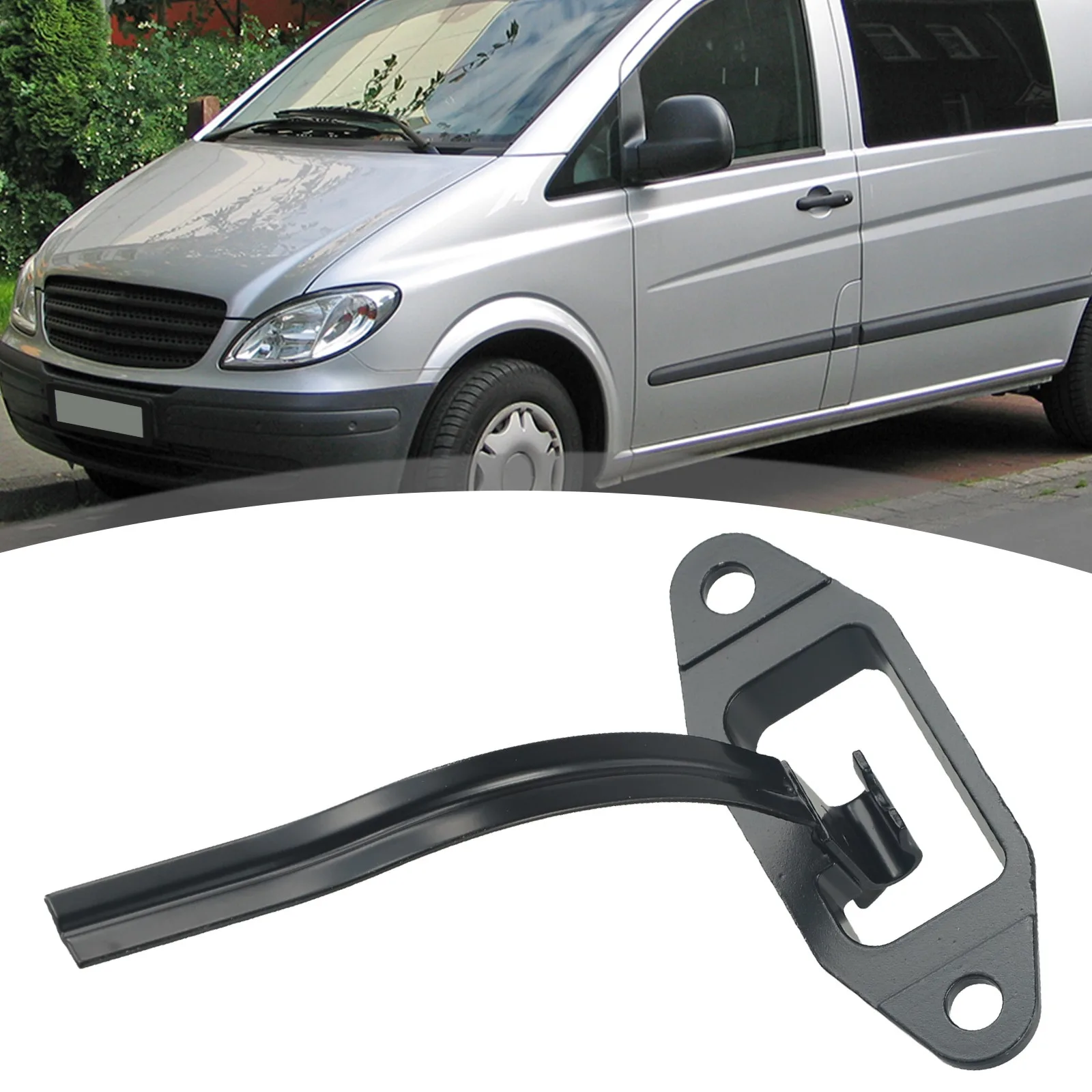 1x Car Reliable Rear Door Check Strap Bracket Guide For Mercedes For Vito W639 OE A6397600628 Easy Replacement Installation