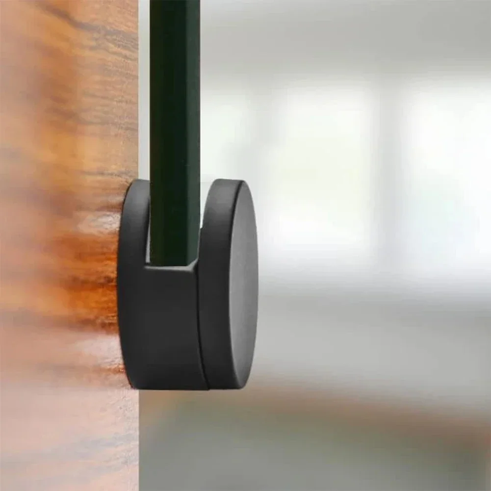 4 pezzi Specchio in vetro Clip in lega di zinco Supporto fisso Supporto per specchio da bagno Morsetto in vetro nero Clip di fissaggio per specchio Ferramenta per mobili ﻿