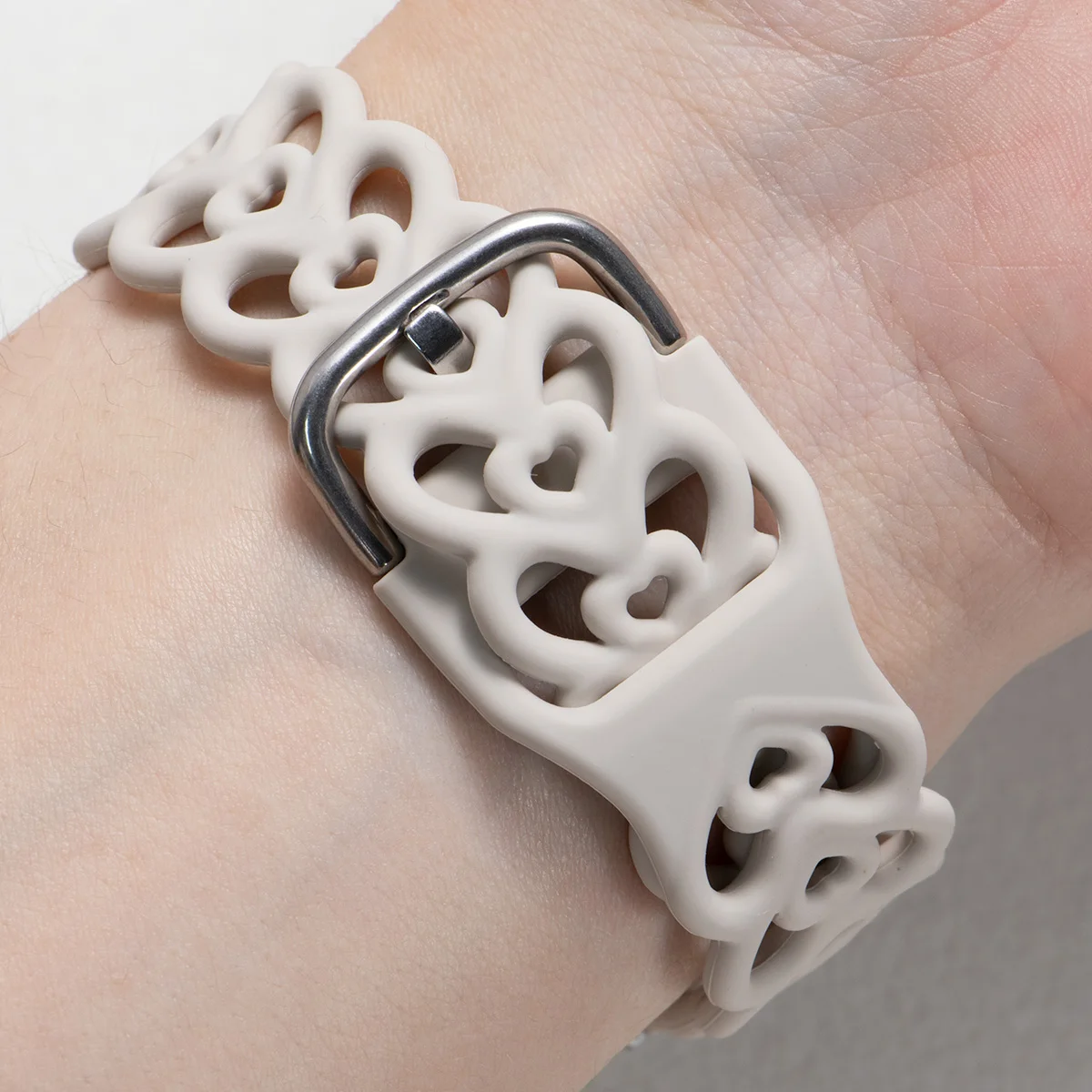 20MM Silicone Creative Heart-shaped  Watch Strap For Samsung Galaxy 7/6/5/4 5Pro 4/6Classic Sport Band For Huawei Watch GT3/2