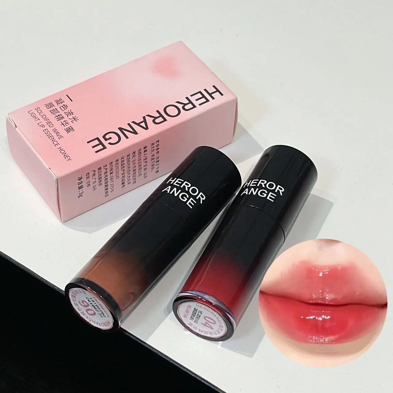 Herorange Glossy Lip Essence Hydrating Silky Texture Dewy Mirror Lips Non Sticky Long Lasting Daily Makeup