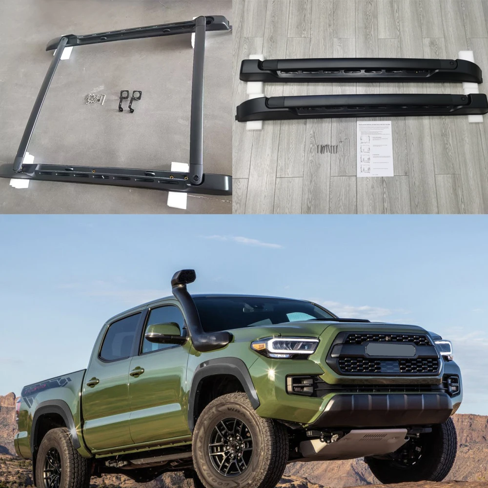 Roof Rack For Tacoma 2005-2023 2024 2025 Aluminum Alloy Rails Bar Luggage Carrier Bars Top Cross Bar Racks Rail Boxes