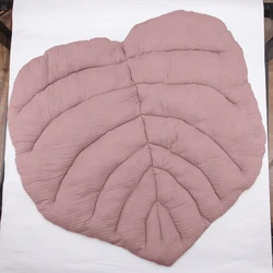 Tappeto a forma di foglia per bambini tappetino per dormire tappetino per gattonare in cotone coperta morbida tappetino imbottito tappeti per neonati decorazione per la casa regalo