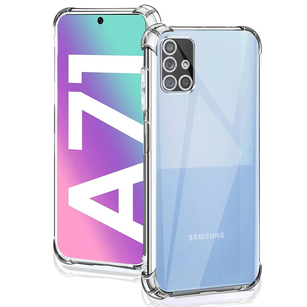 For Samsung Galaxy A71 4G Case Silicone Soft Shockproof Transparent Cover For Samsung A71 Clear Case For Samsung A71 Funda Coque