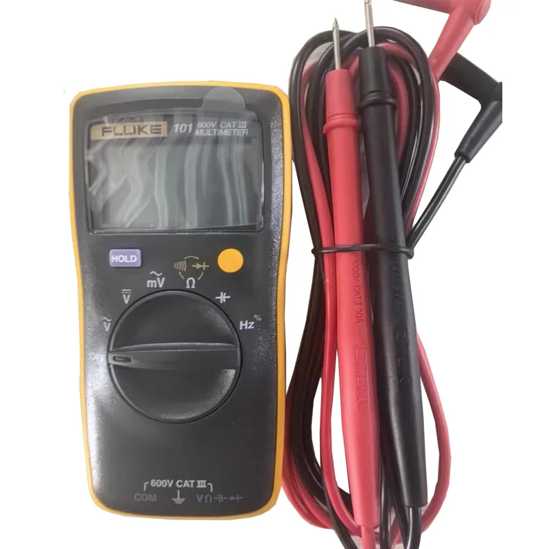 Fluke 101 Digital Multimeter 6000 count Professional Digital Multi Meter Voltmeter Auto Range Electrical Tester Polymeter