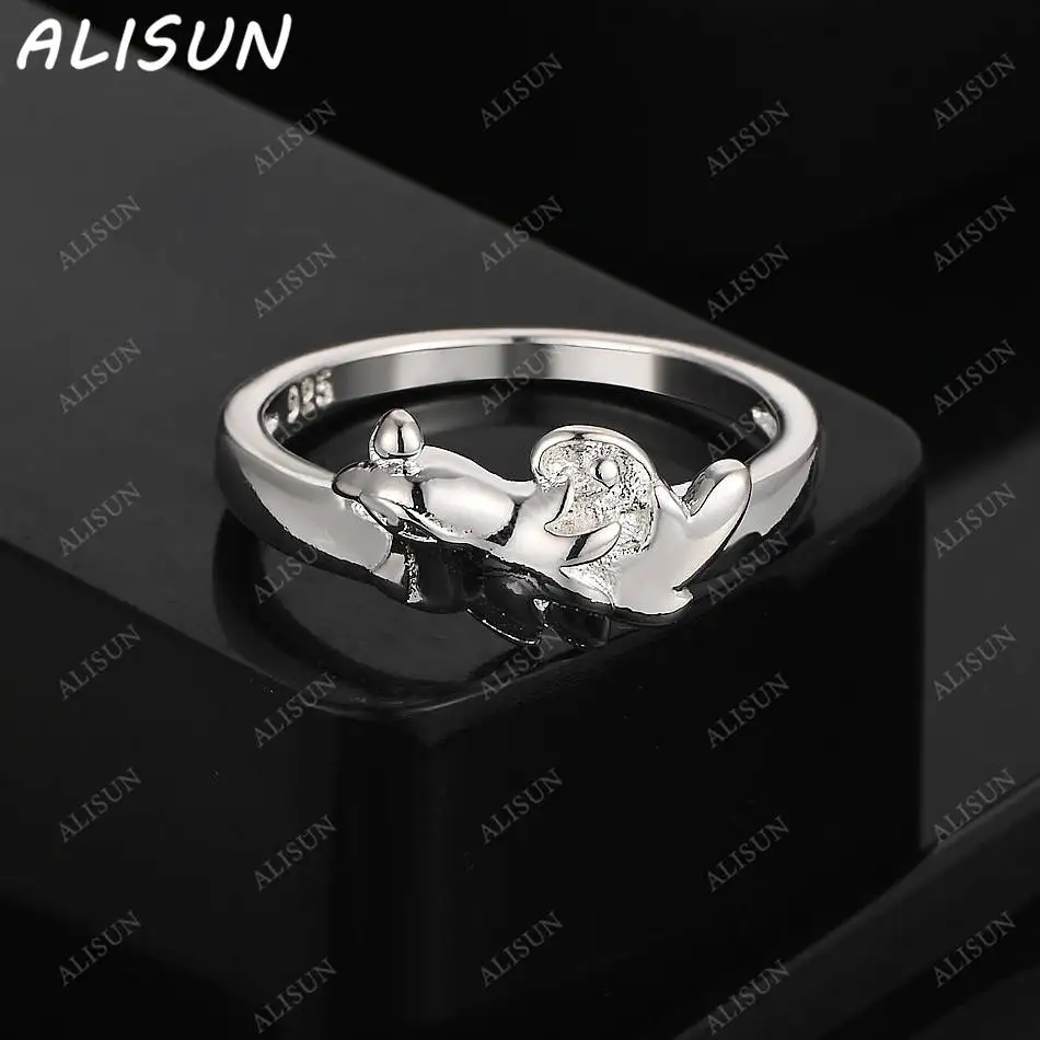 

ALISUN 925 Sterling Silver Size 7-10 Zircons Bird Ring For Women Men Fashion Jewelry Charm Grace Wedding Engagement Accessories