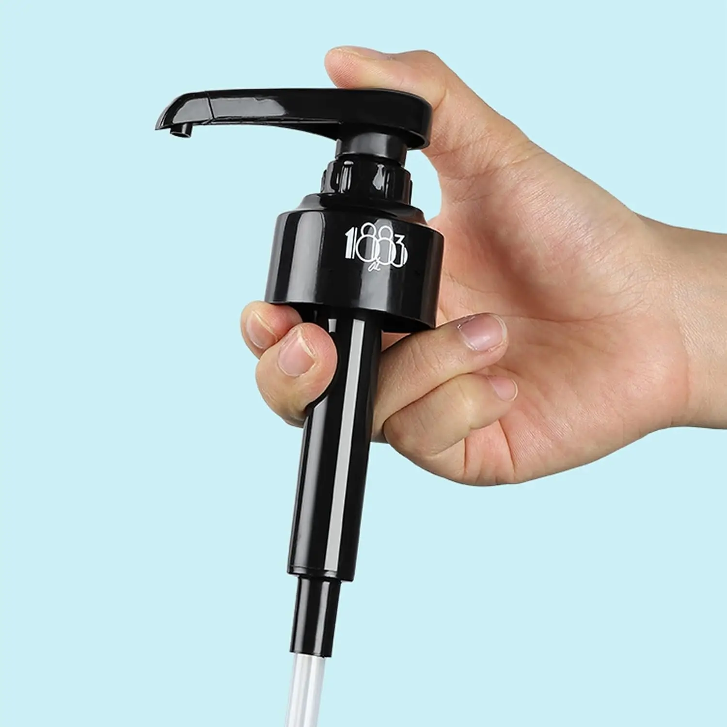 

1pc Dispenser Syrup Pump Black Liquid Dispenser for Monin Syrup 10Ml Juice Bottle Dispenser Pump