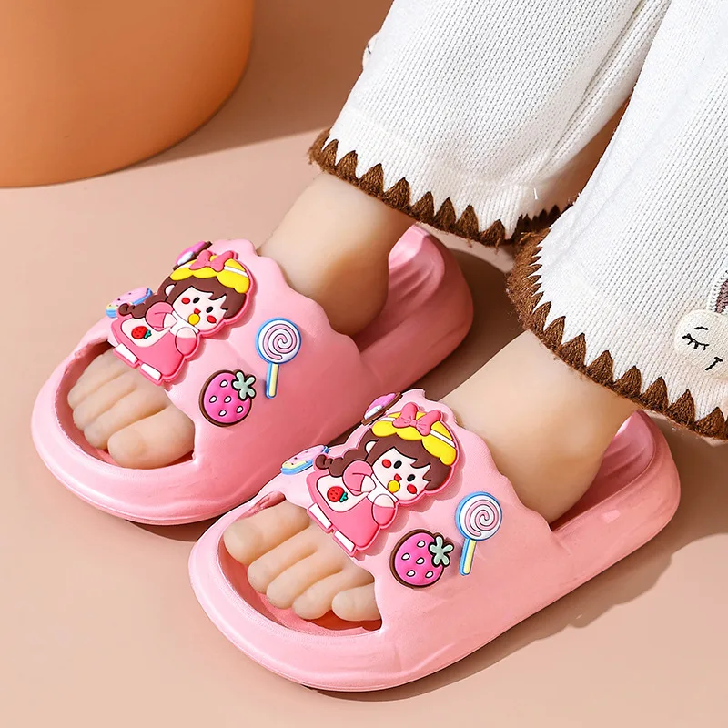 New Summer Children Slippers for Girls Cute Soft Soled Anti-skid EVA Indoor and Outdoor Home Furnishings Zapatos Niña chausson