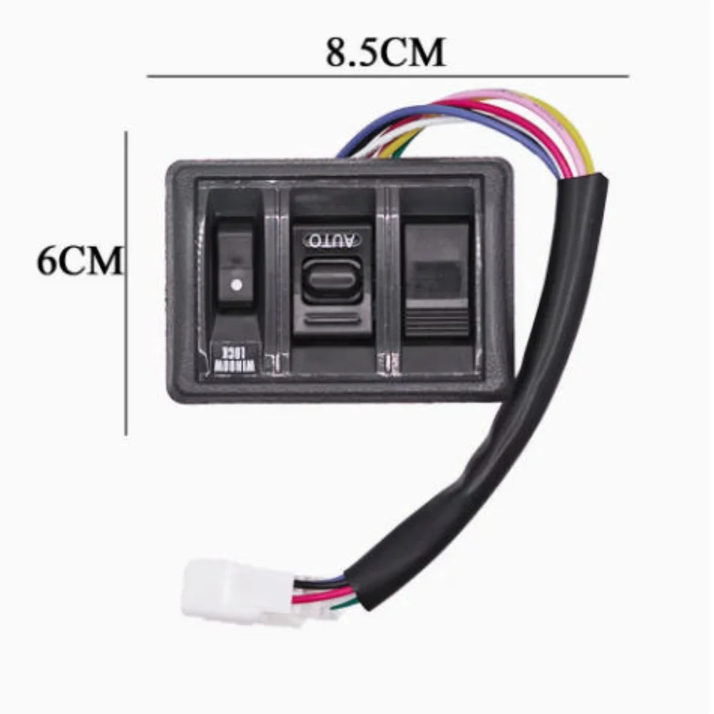 Driver Side Window Switch Master Power Window Switch Precise Electrical Contact Direct Replacement Part High Durability Plastic