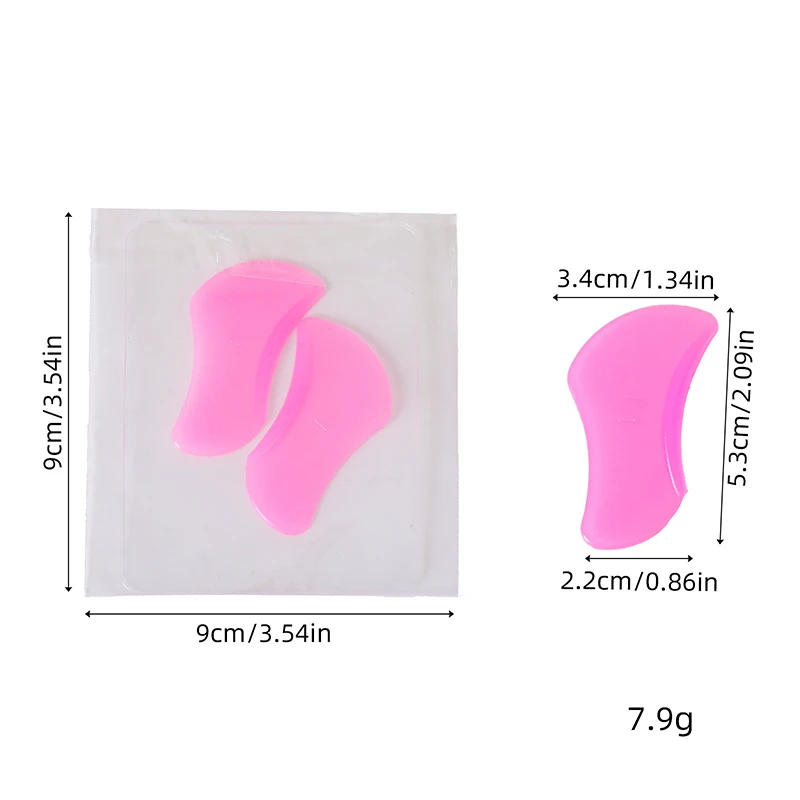 1 paio di ciglia inferiori permanente pad ciglia aste scudo sollevamento 3D silicone piegaciglia innesto strumento applicatore ciglia