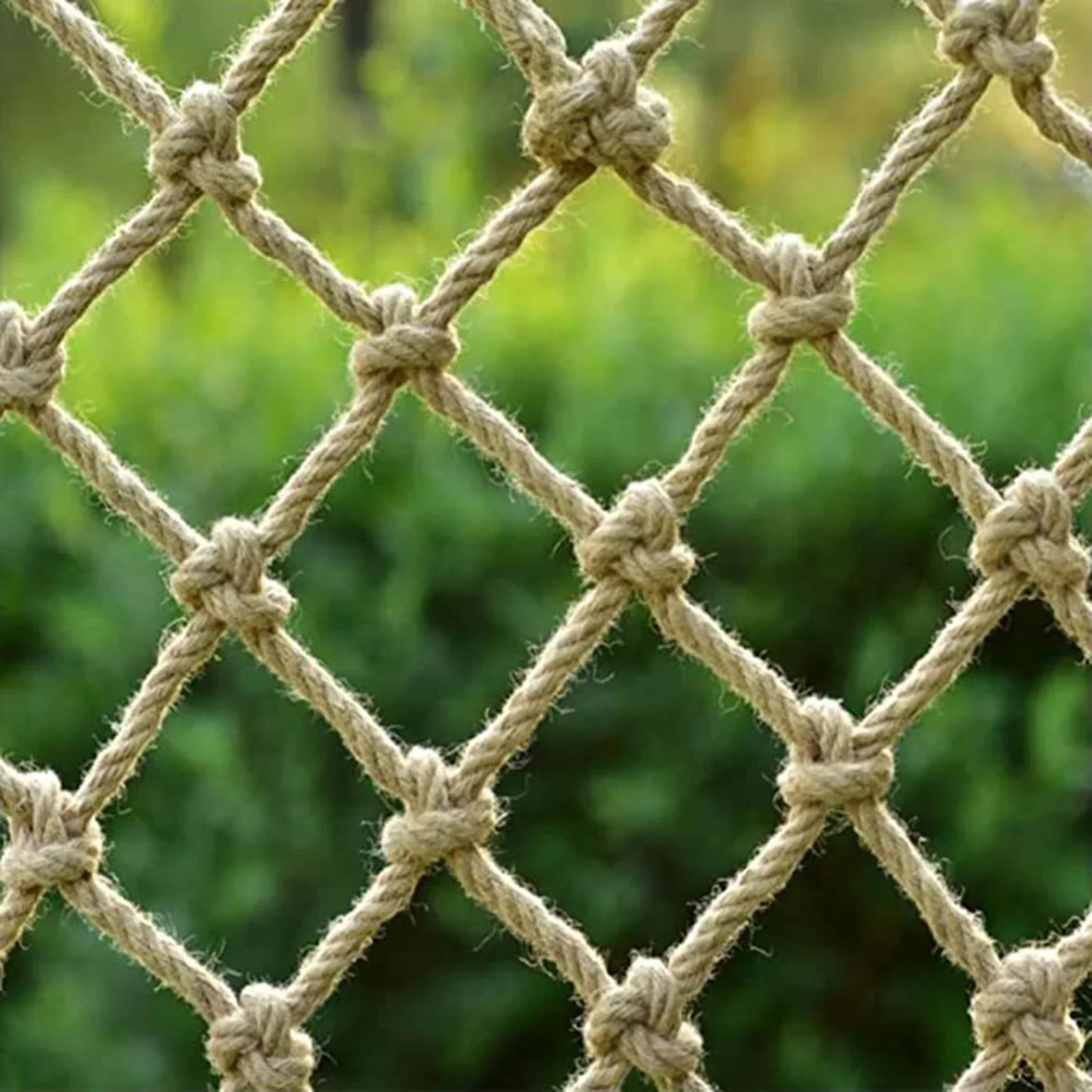 Heavy Hemp Rope Stair Fencing Net Ceiling Mesh Plant Support Tool Wall Balcony Protection Decoration Garden Practical Supplies