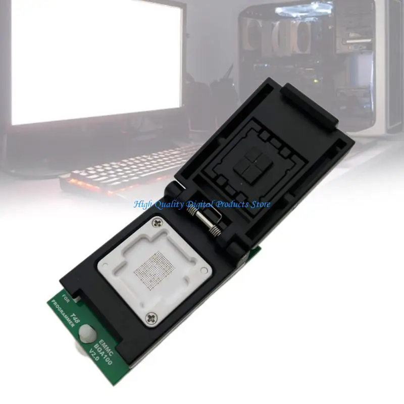 XGECU T48 용 U2JE Professional BGA100 소켓 어댑터 v2.0 더블 헤드 프로브 홀더