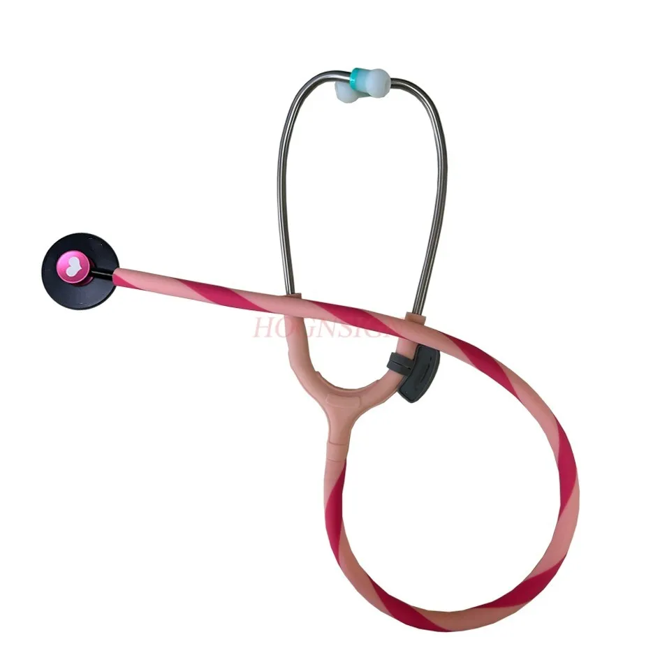 1PCS Single use stethoscope with dual color U-shaped tube for clear listening