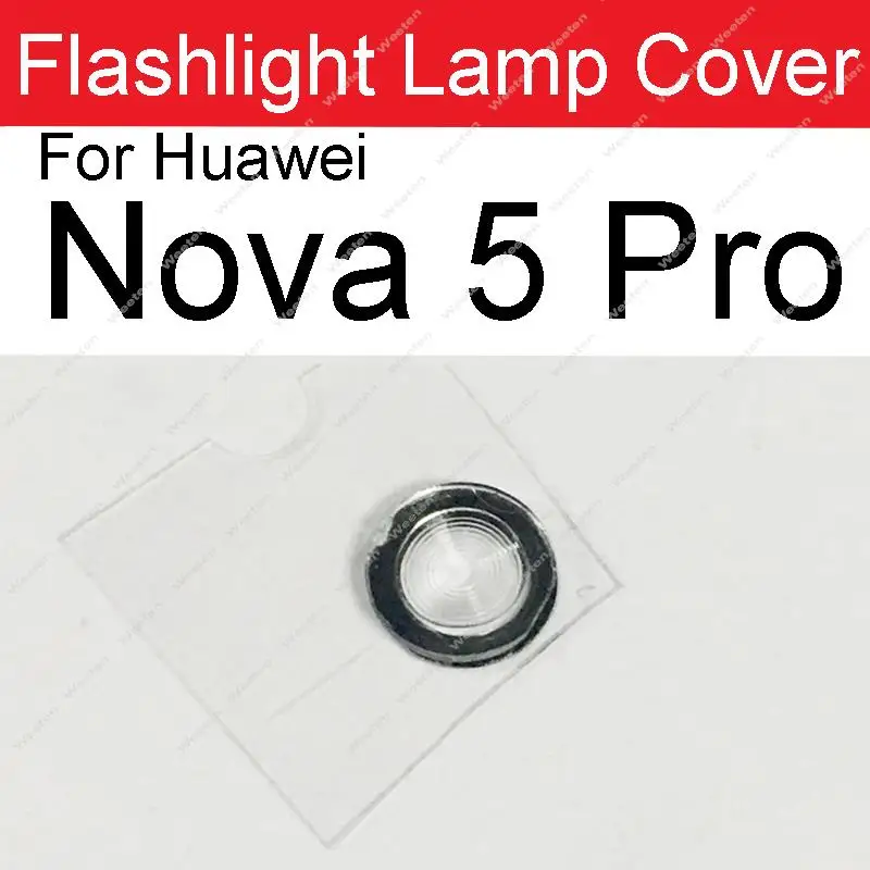 For Huawei Nova Lite 5 7 8 Pro 2S 3 3i 3E 4E 6SE 7i 7SE 8SE Back Rear Flash Light Cover Flashlight Lamp Shell Holder Parts