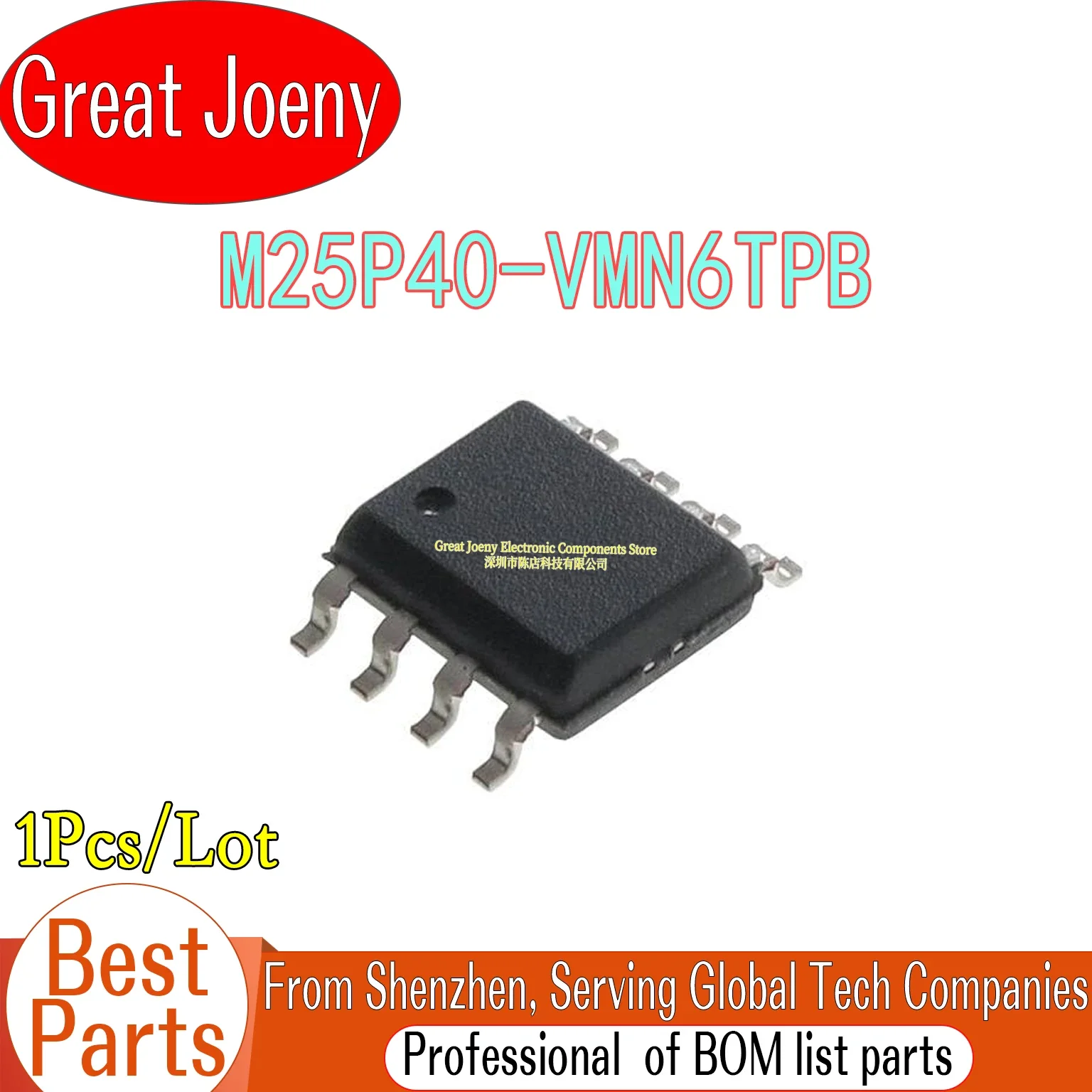 

100% New 25P40VP M25P40-VMN6TPB M25P40 IC Chipset SOP-8 Bulk Best Price