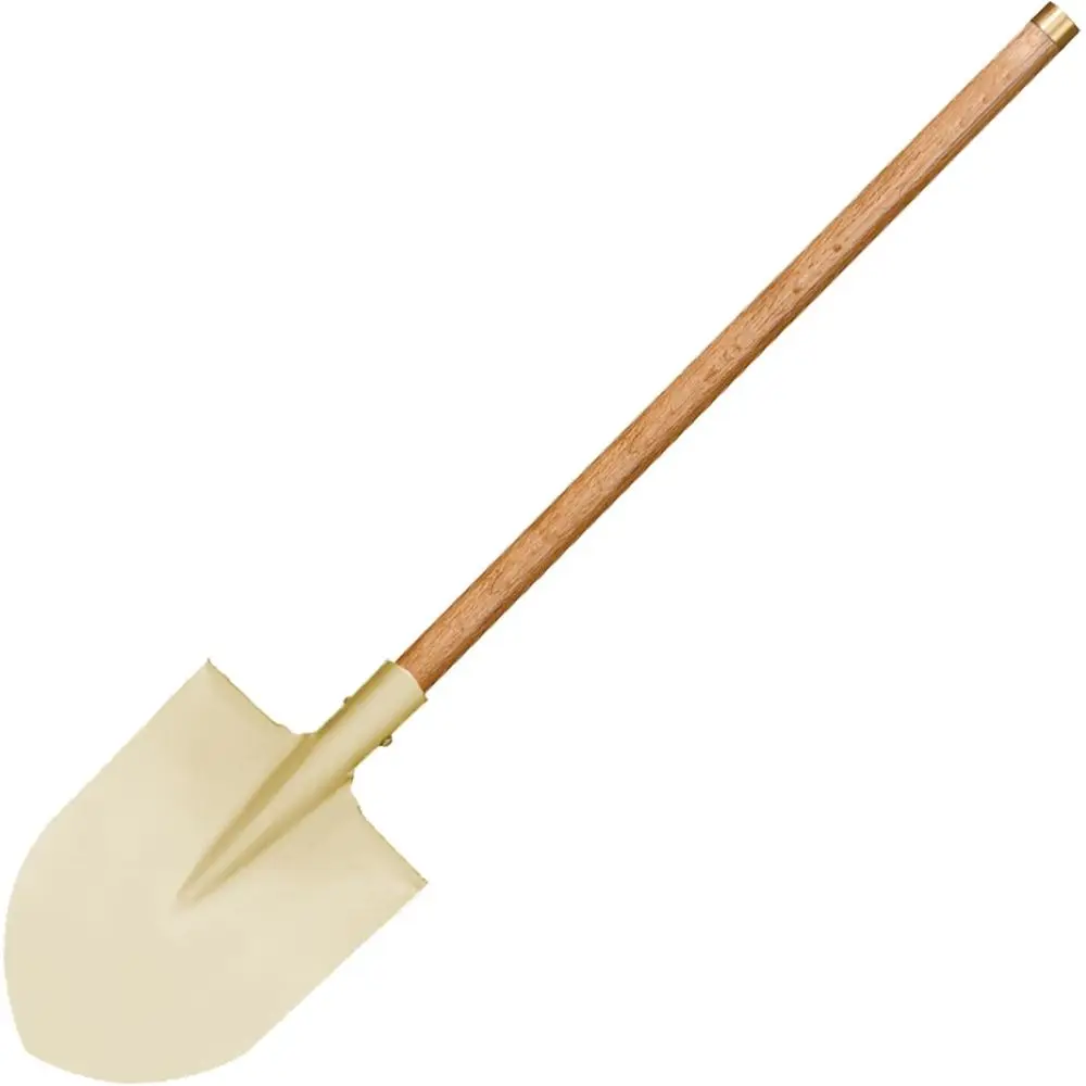 

Bronze Hoop Safety Shovel, 31 Wooden Handle, Non-Sparking, Aluminum Bronze, DIN Certified