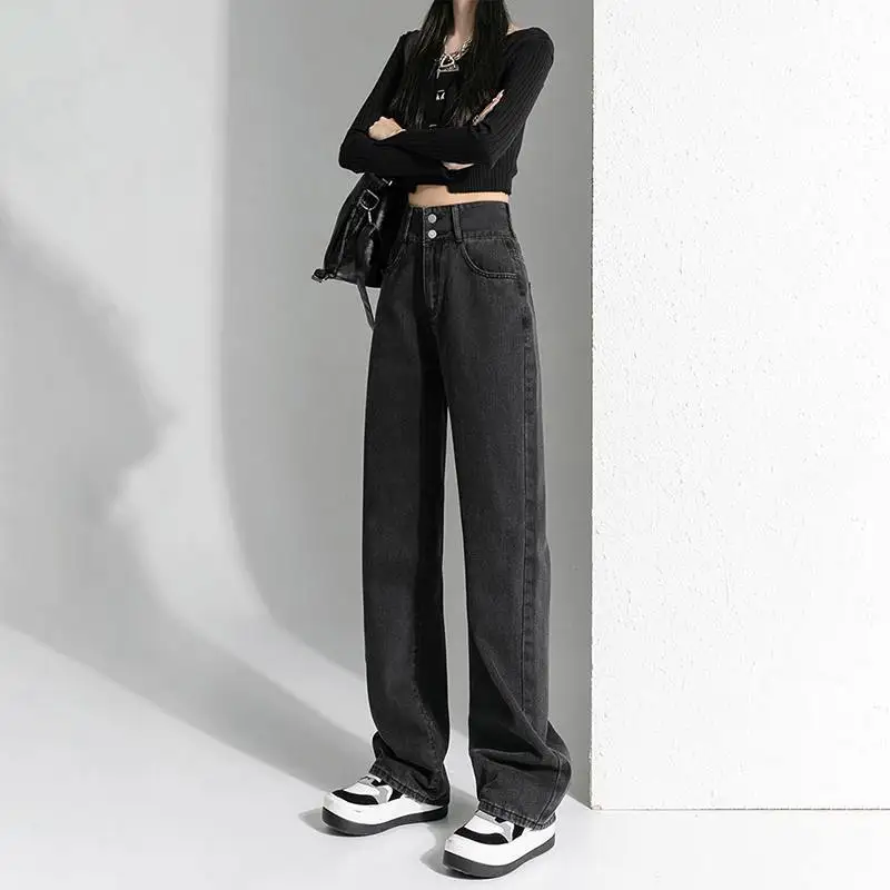 Jean taille basse Y2K pour femmes, Baggy, Streetwear, Vintage, mode, surdimensionné, coupe large, coupe ample, noir, gothique, Style coréen, esthétique