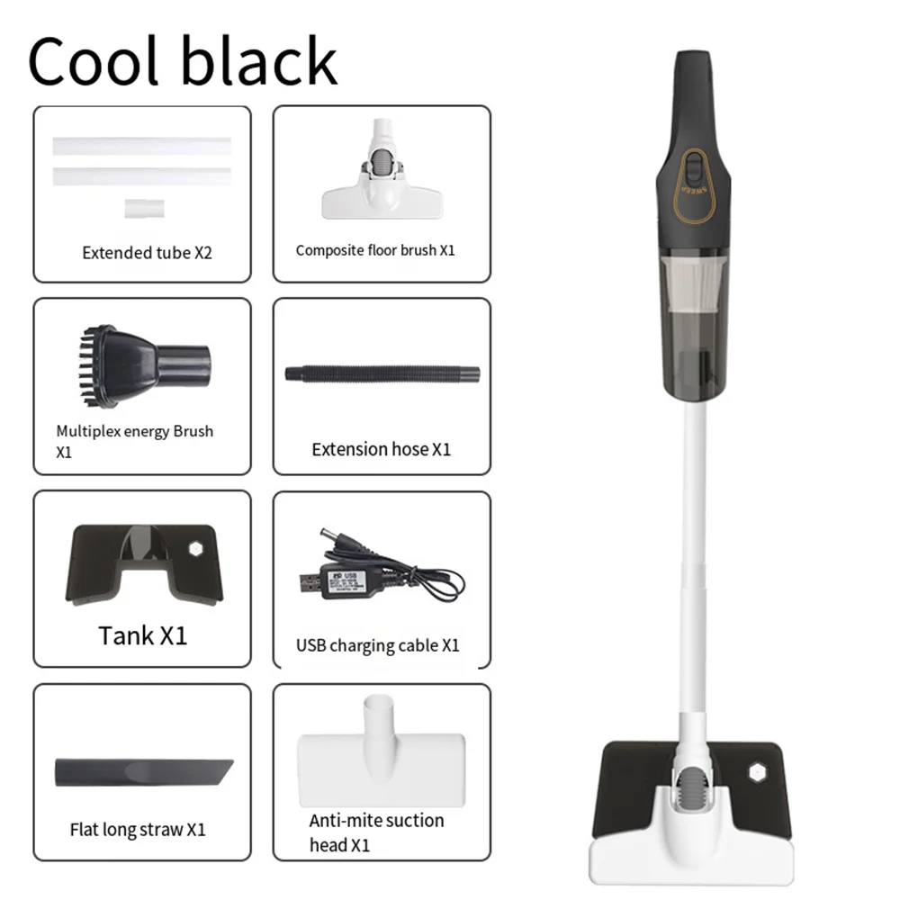 Dry and Wet Vacuum Cleaner for Car and Home, High Power Cleaning Machine, Rechargeable Cordless Handheld Vacuum Cleaner