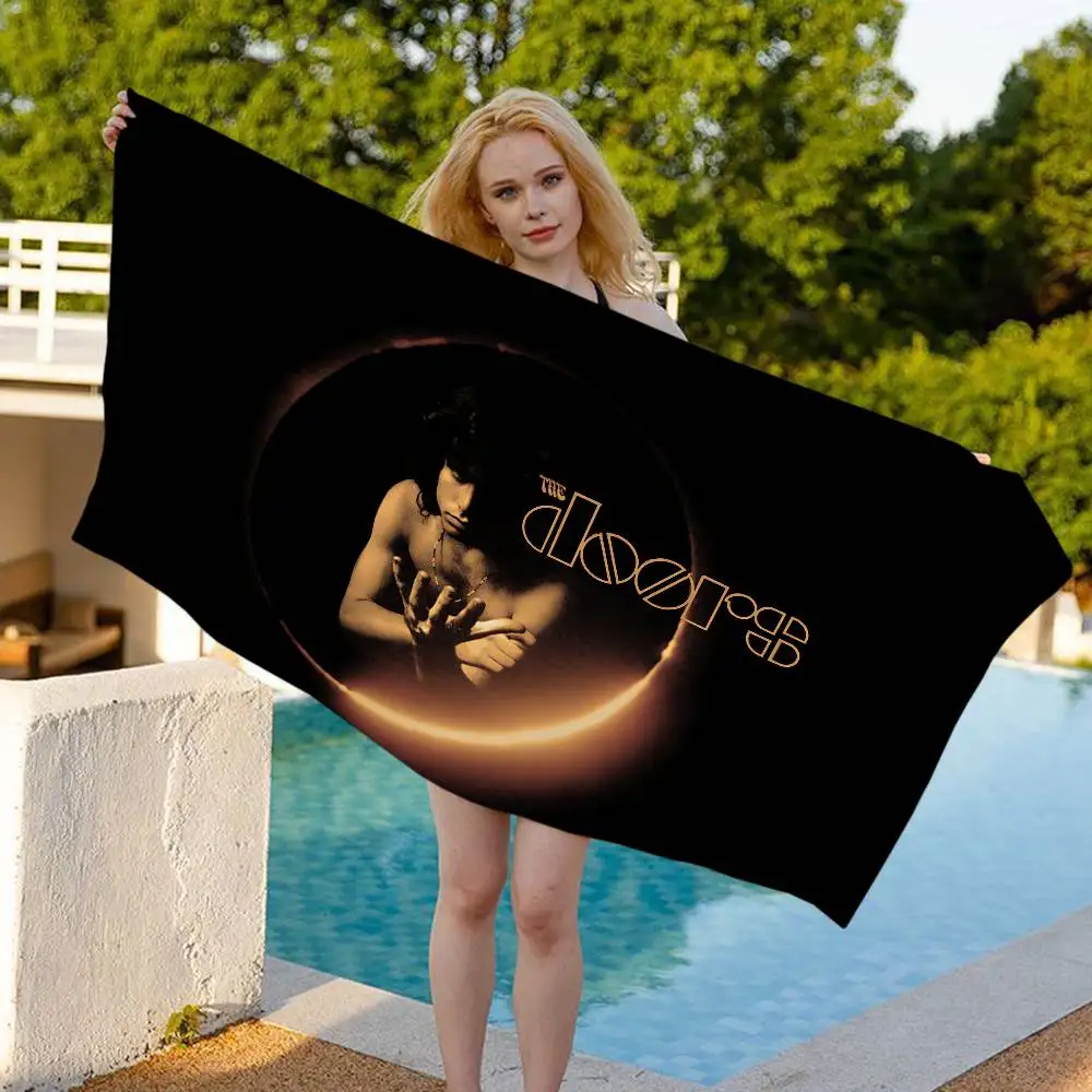Rock Band T-The D-Doors Microfiber Beach Towel Absorbent Quick dry Soft Yoga Swimming Resort Mountain Climbing Towel